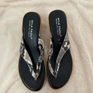 COPY - Snakeskin Cork wedge